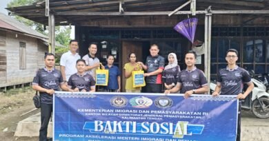 Kontribusi dalam Bermasyarakat, Rutan Tamiang Layang Gelar Bakti Sosial ke Desa Sumber Garunggung