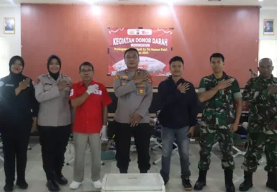 Polres Pandeglang Gelar Donor Darah Bersama PMI, Peringati HUT Humas Polri ke-74