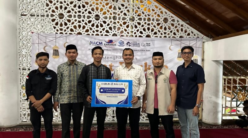 Inisiasi Kolaborasi, IACM Hadirkan Edukasi dan Santunan untuk Anak Yatim di Kota Serang
