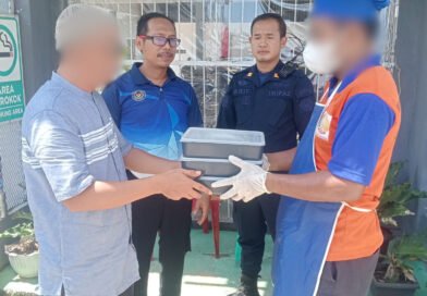 Petugas Dapur Rutan Manna Distribusi Makanan Dan Air Minum Bagi WBP