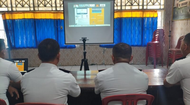 Rutan Kelas IIB Manna Ikuti Rapat Anev Kinerja Triwulan II Secara Daring