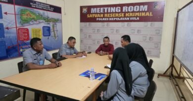 Kemenkum Malut Koordinasi dengan Polres Kepulauan Sula, Petakan Potensi Pelanggaran KI Kemenkum Malut Koordinasi dengan Polres Kepulauan Sula, Petakan Potensi Pelanggaran KI