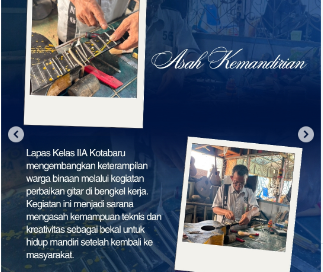 Perbaiki Gitar, Asah Keterampilan, Lapas Kotabaru Dorong Kemandirian Warga Binaan